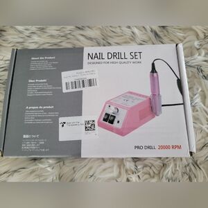 Nail Drill Set White 20000 RPM